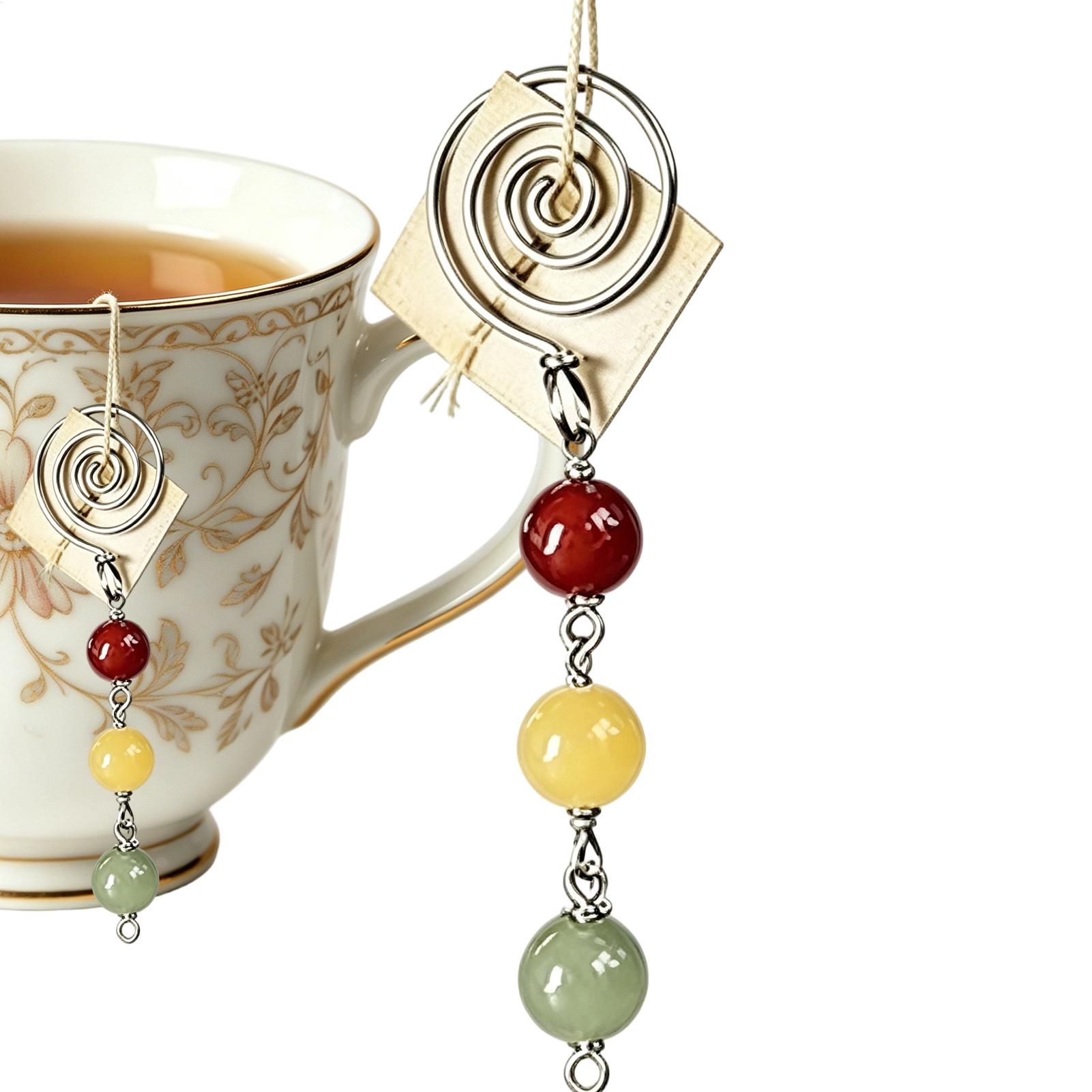 Coffee Tea Jug - حامل أكياس الشاي للقدور، مشبك قابل
