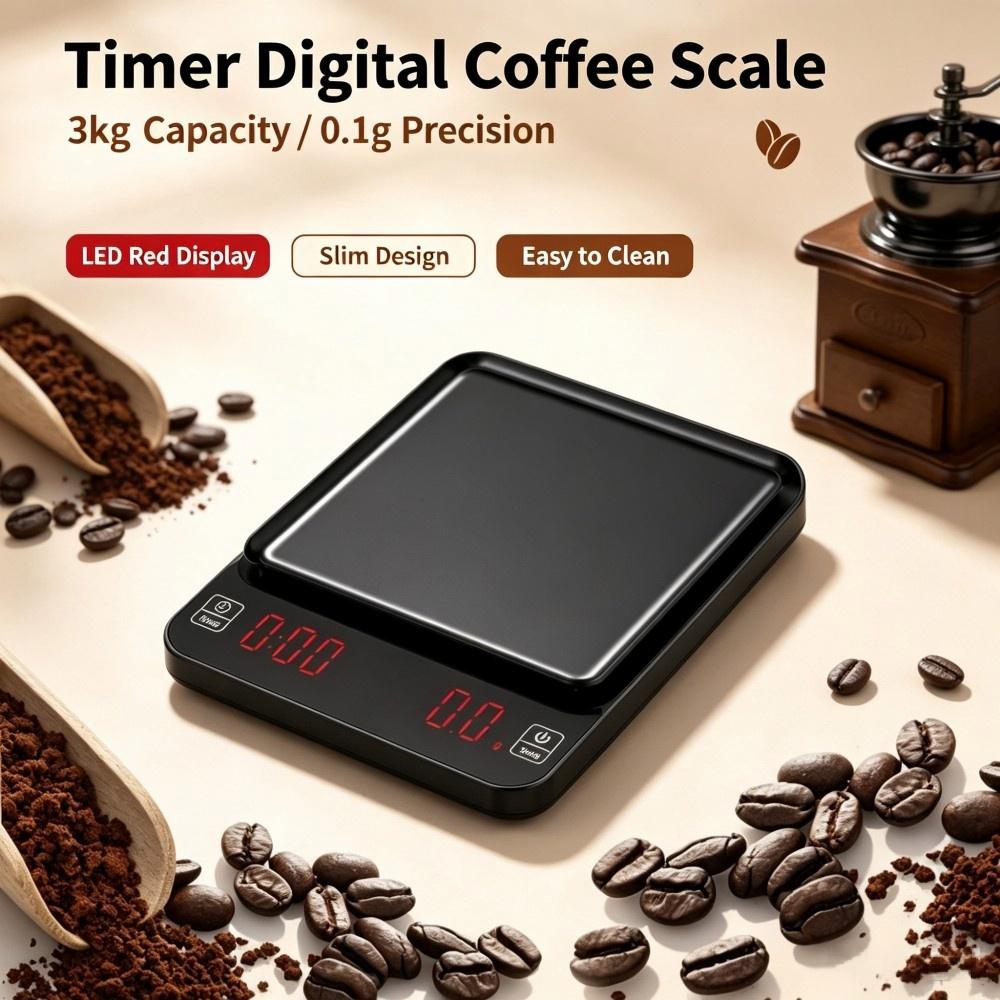 Coffee & Tea Garden Lincoln Menu - ميزان قهوة رقمي عالي الدقة 3