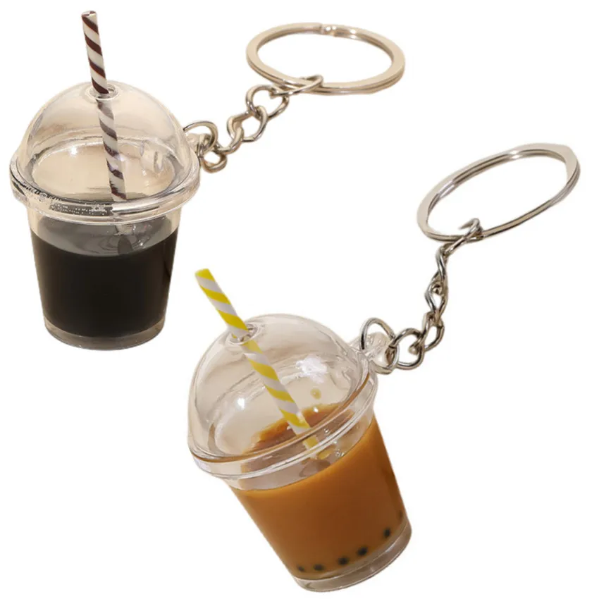 Coffee And Tea Lyrics - pearl Milk Tea Cup Keychain Fruit