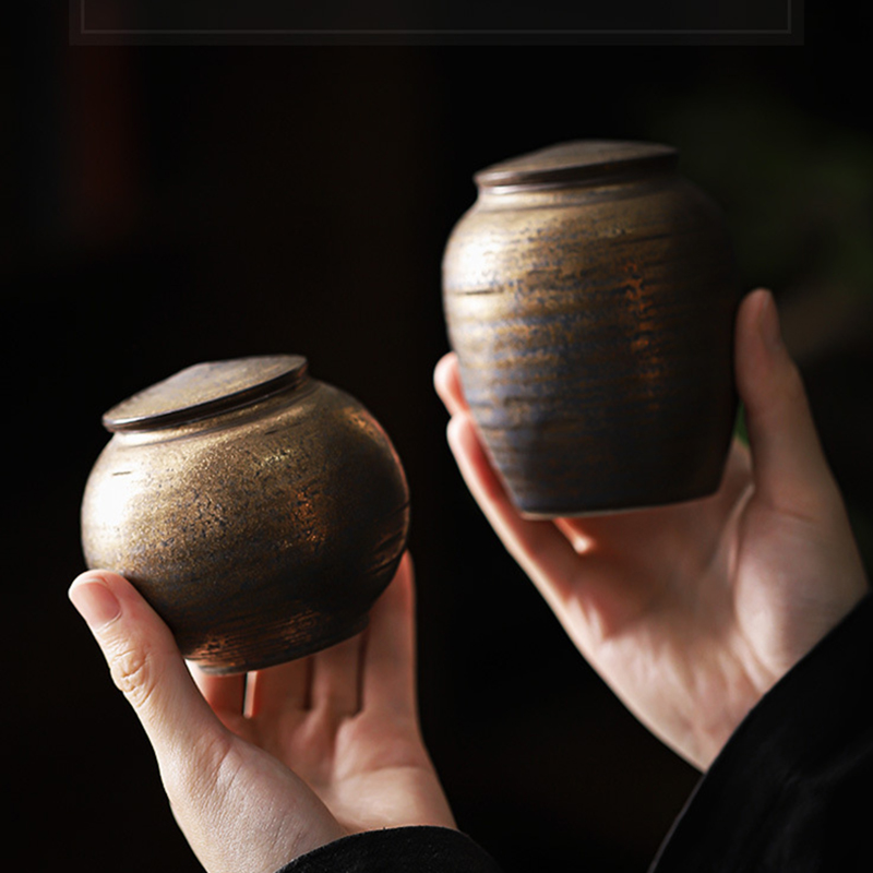 Coffee Tea Canister Set - علبة شاي سيراميك عتيقة ، برطمان