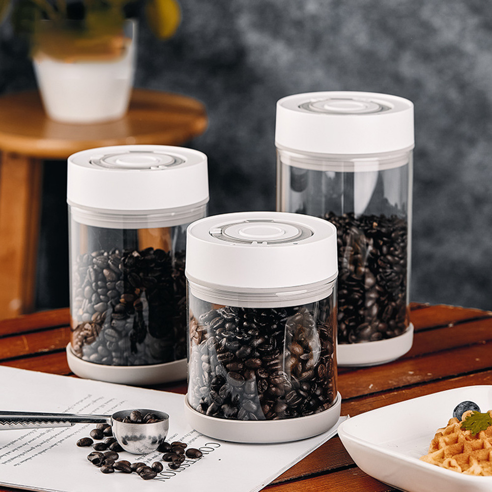 Coffee Tea Jug - وعاء زجاجي مقاوم للرطوبة لحفظ حبوب