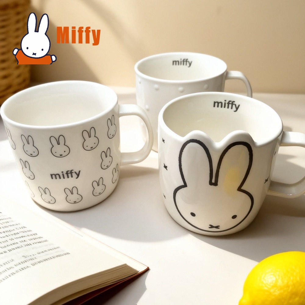Coffee Tea Good Morning - كوب سيراميك كاواي ميفي بتصميم أرنب