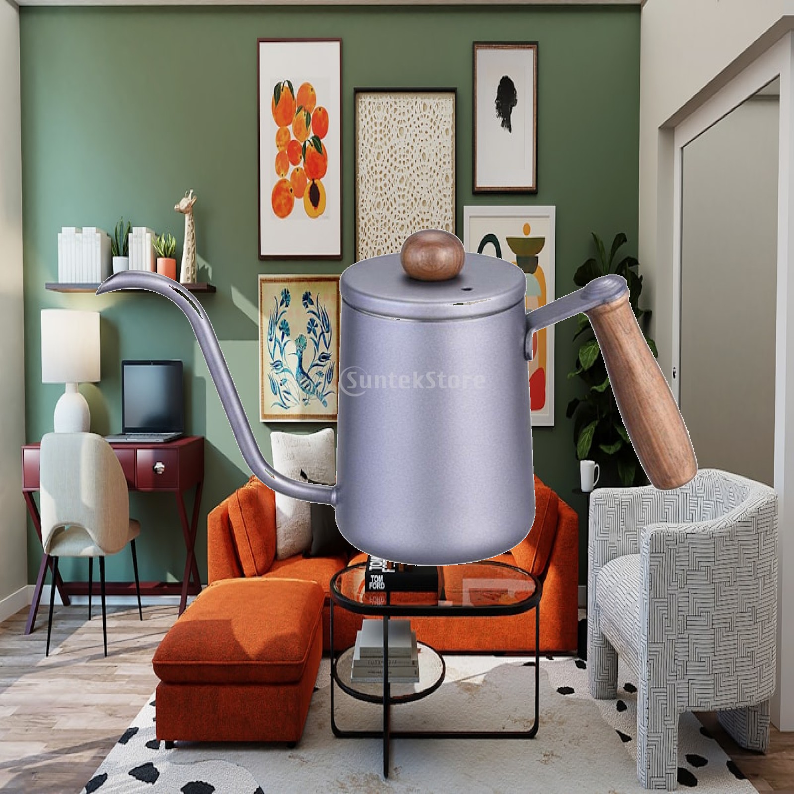 Tea And Coffee Kettle - إبريق قهوة دقيق الصب من الفولاذ