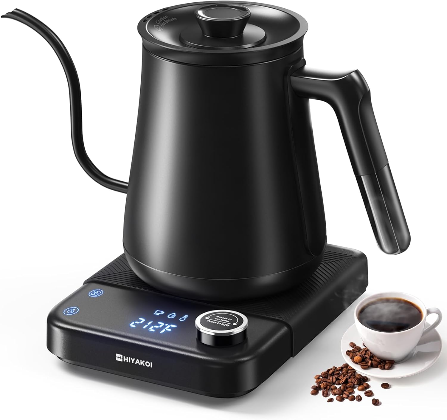 Tea And Coffee Kettle - غلاية كهربائية بعنق مرن مع تحكم