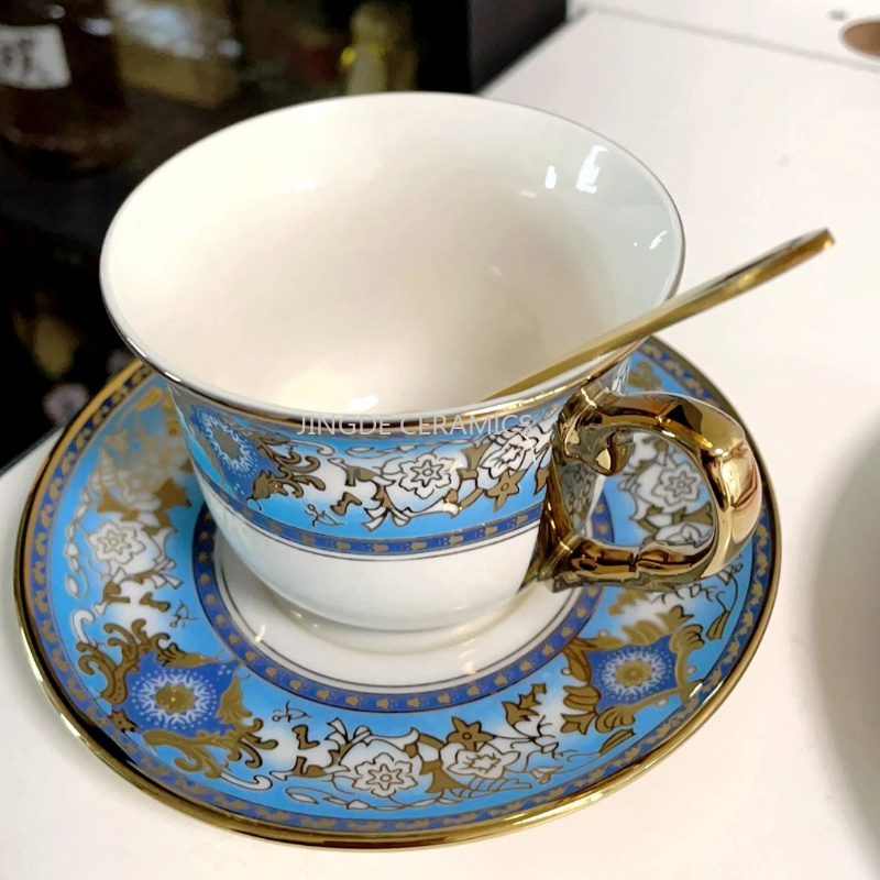 Coffee Tea English - كوب قهوة سيراميك، كوب شاي إنجليزي