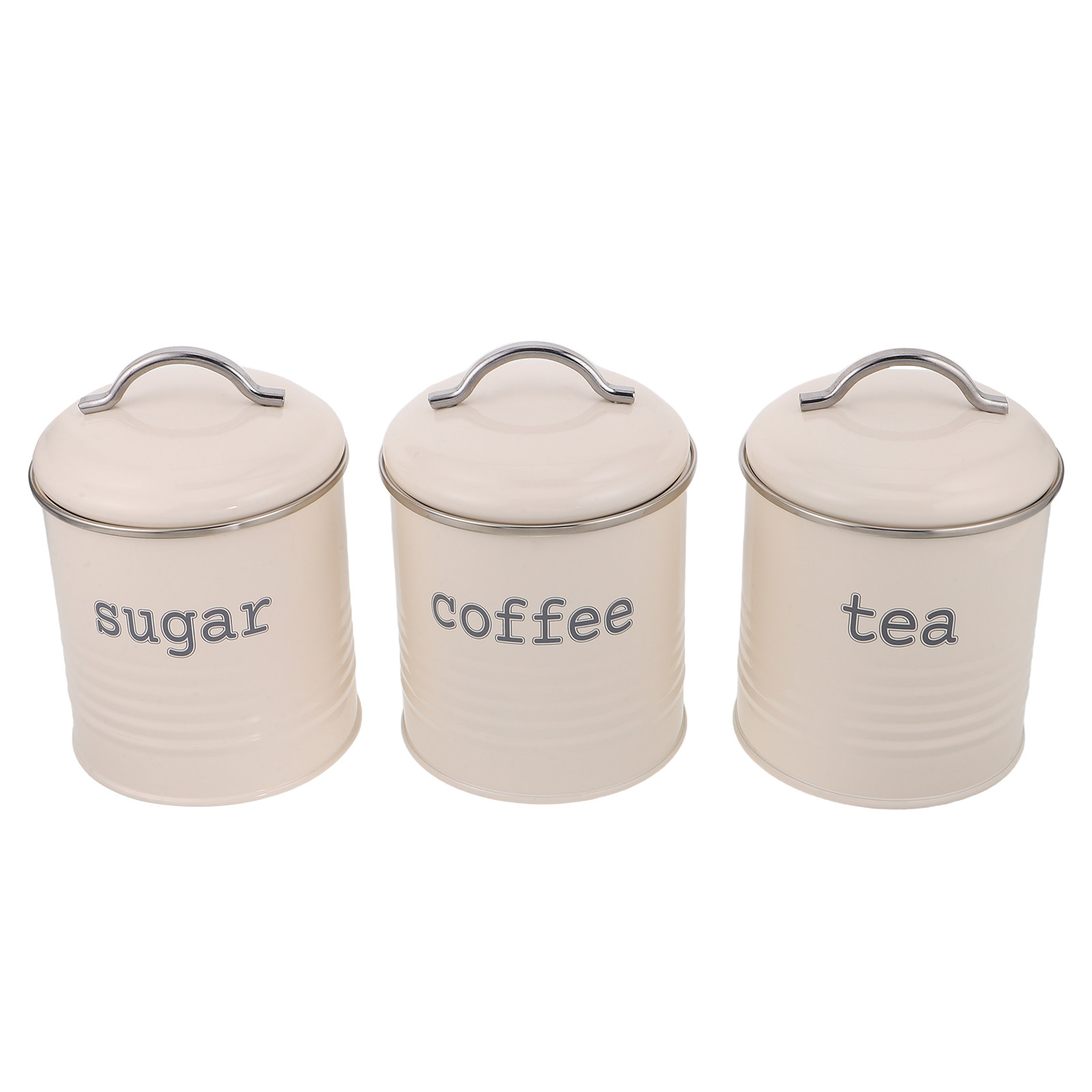 Coffee Tea Canister Set - مجموعة من 3 حاويات محكمة الإغلاق