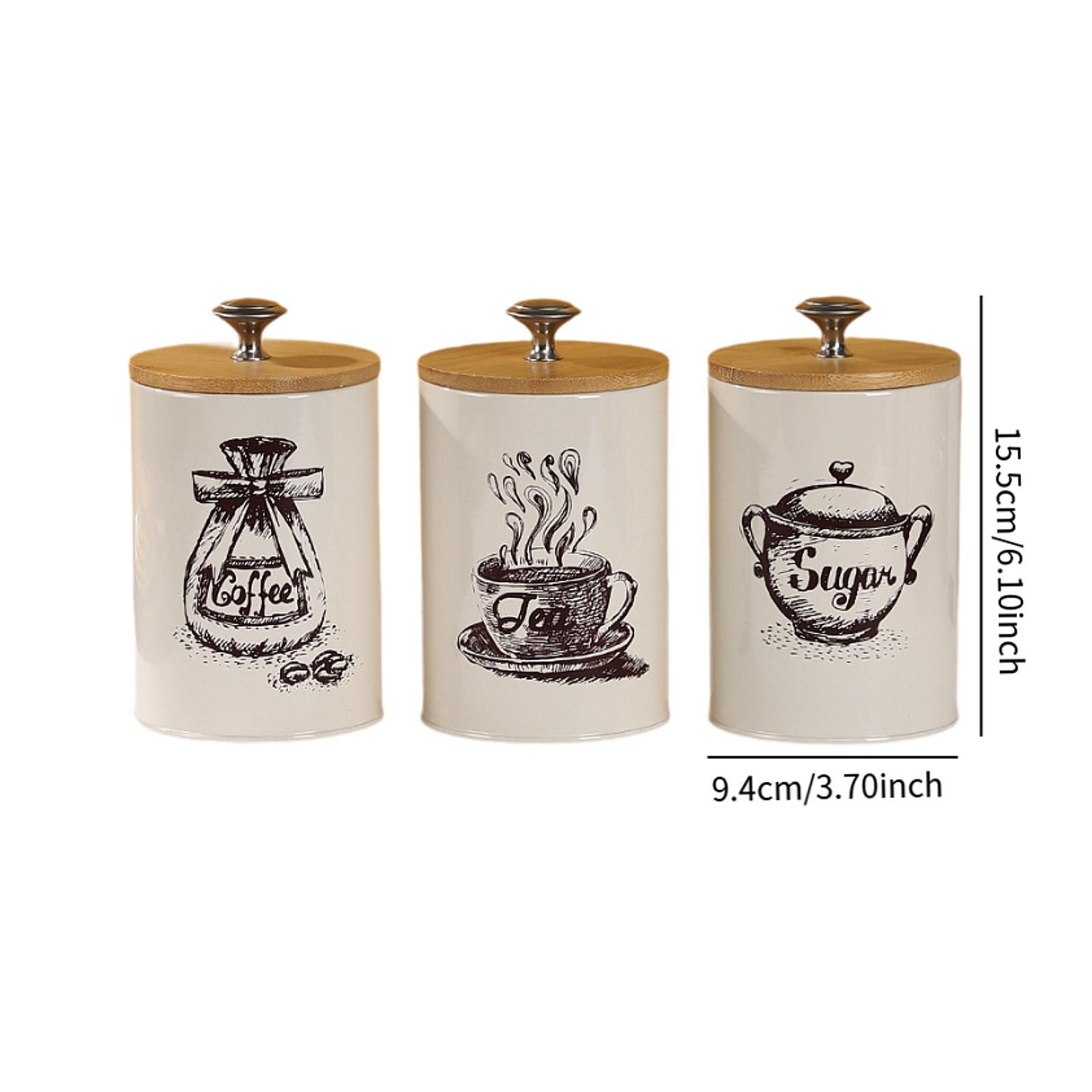 مجموعة علب تخزين للقهوة والشاي - مراجعة Coffee Tea Canister Set وسعره