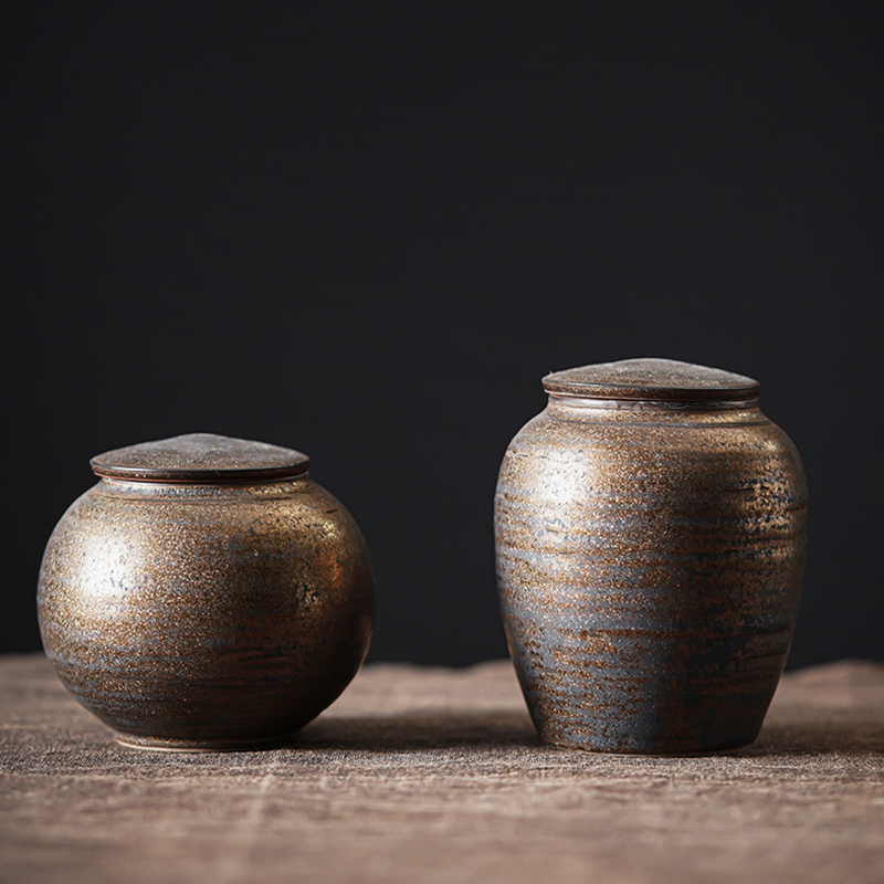 علبة شاي سيراميك عتيقة ، برطما - مراجعة Coffee Tea Canister Set وسعره