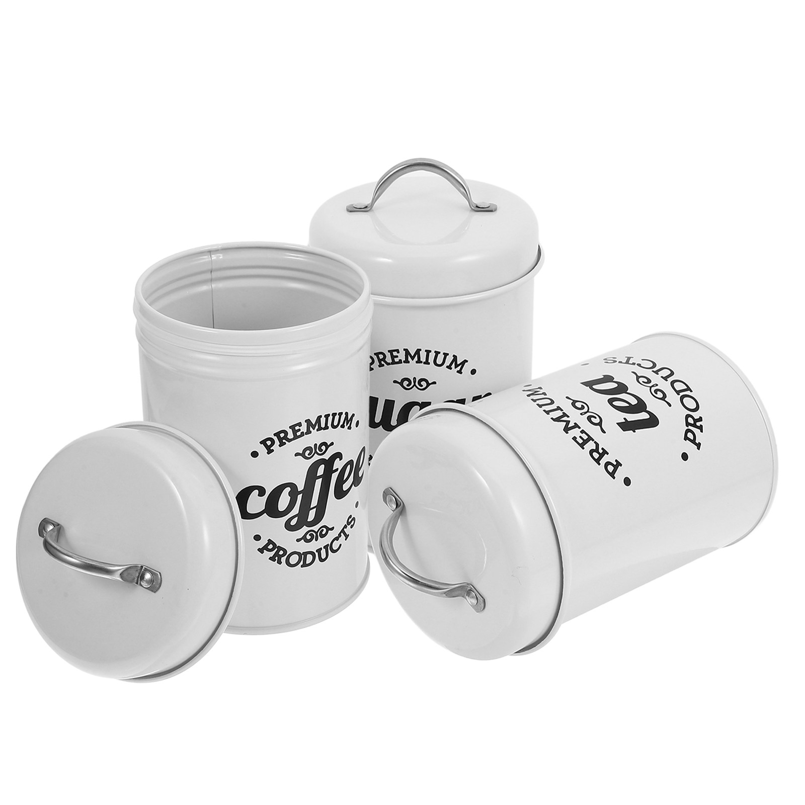 مجموعة علب معدنية محكمة الإغلا - مراجعة Coffee Tea Canister Set وسعره