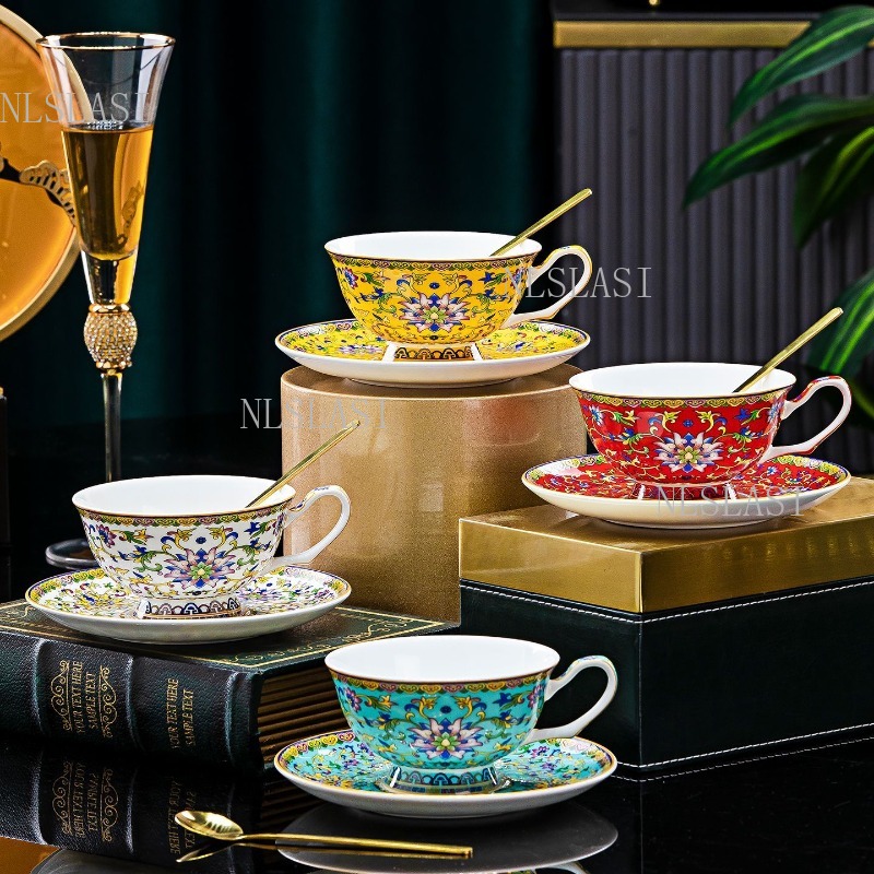 طقم فنجان شاي وصحن من الخزف ال - مراجعة Coffee Tea In Chinese وسعره