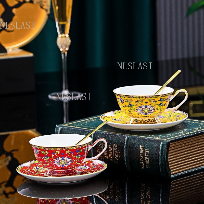 طقم فنجان شاي وصحن من الخزف ال - مراجعة Coffee Tea In Chinese وسعره