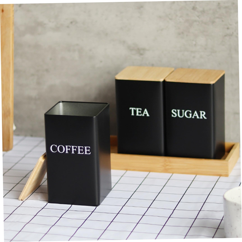 طقم من 3 قطع لحفظ الشاي والقهو - مراجعة Coffee Tea Canister Set وسعره