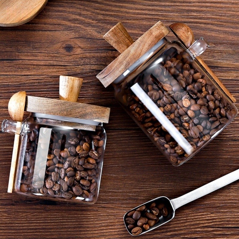مجموعة علب زجاجية من ABJI مع أ - مراجعة Coffee Tea Canister Set وسعره