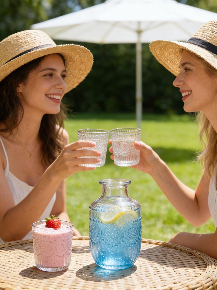 طقم إبريق زجاجي سعة 550 مل مع  - مراجعة Coffee Tea Jug وسعره