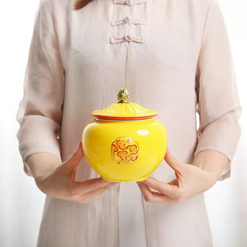 وعاء سيراميك أصفر على الطراز ا - مراجعة Coffee Tea In Chinese وسعره