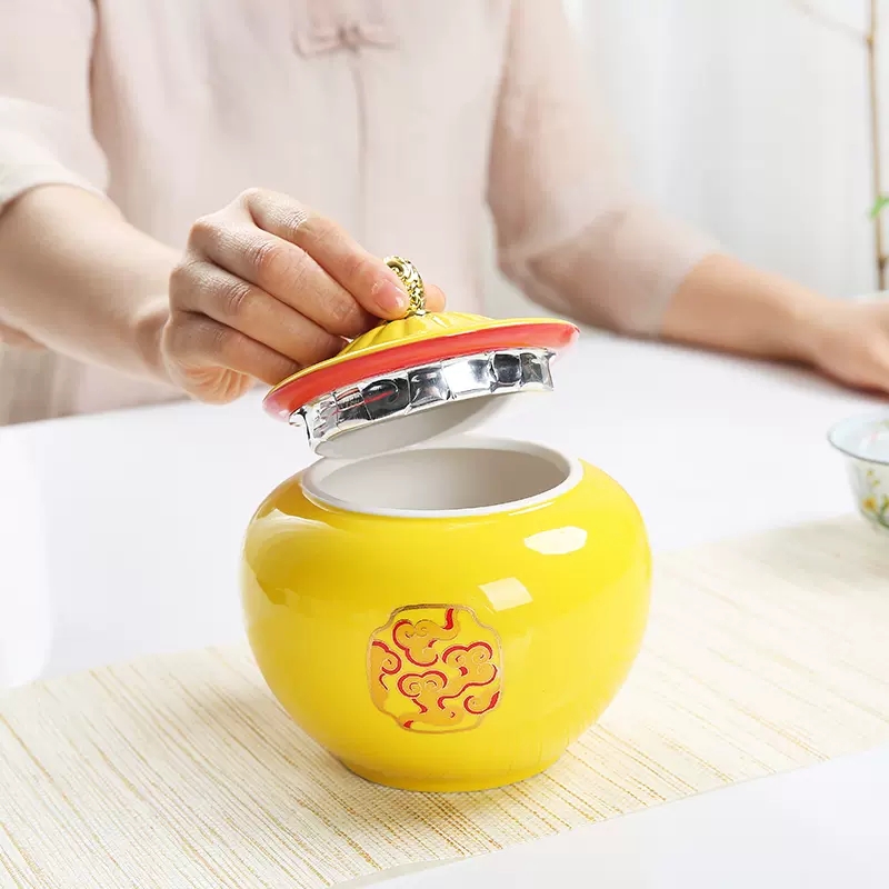 وعاء سيراميك أصفر على الطراز ا - مراجعة Coffee Tea In Chinese وسعره