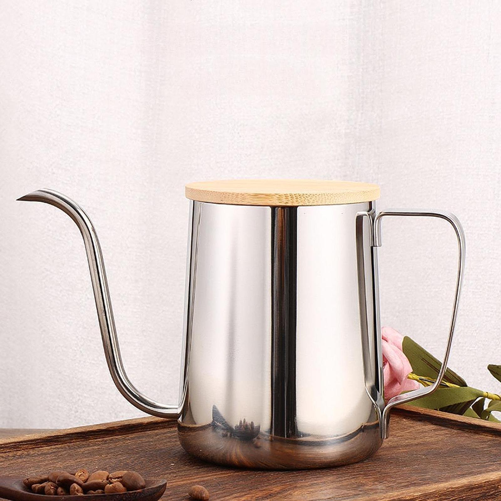 صب فوق غلاية التخييم إبريق قهو - مراجعة Tea And Coffee Kettle وسعره