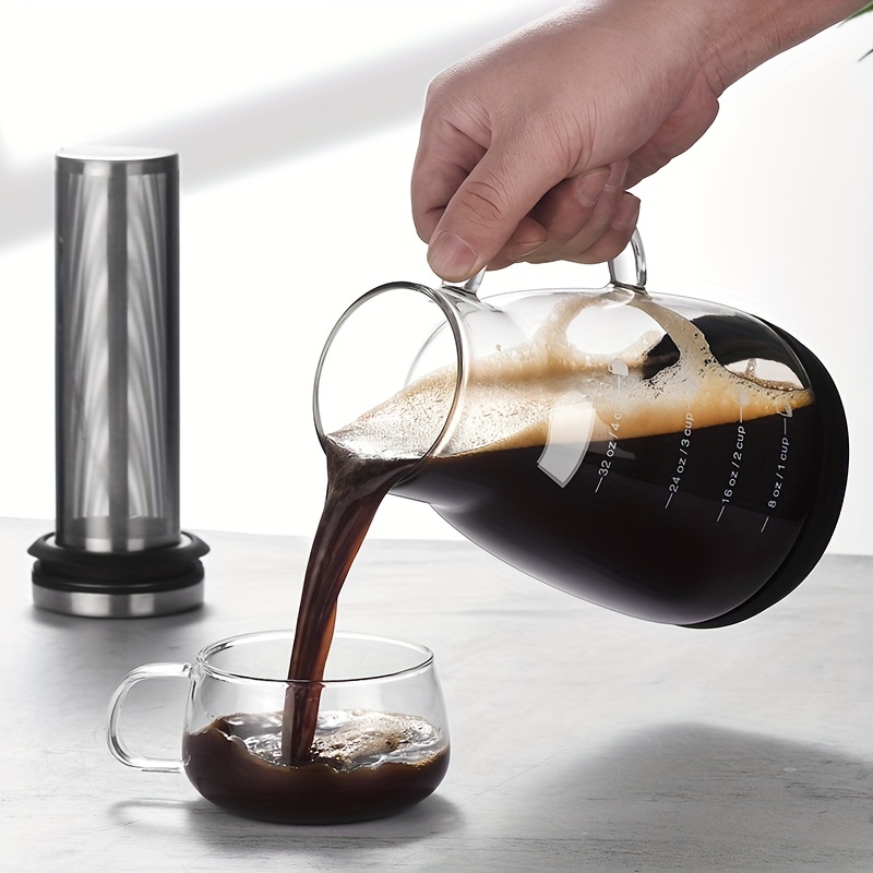 إبريق زجاجي كلاسيكي سعة 24 أون - مراجعة Coffee Tea Jug وسعره
