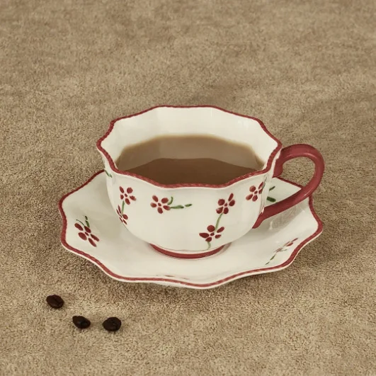 فنجان قهوة صيني مع صحن، فنجان  - مراجعة Coffee Tea In Chinese وسعره