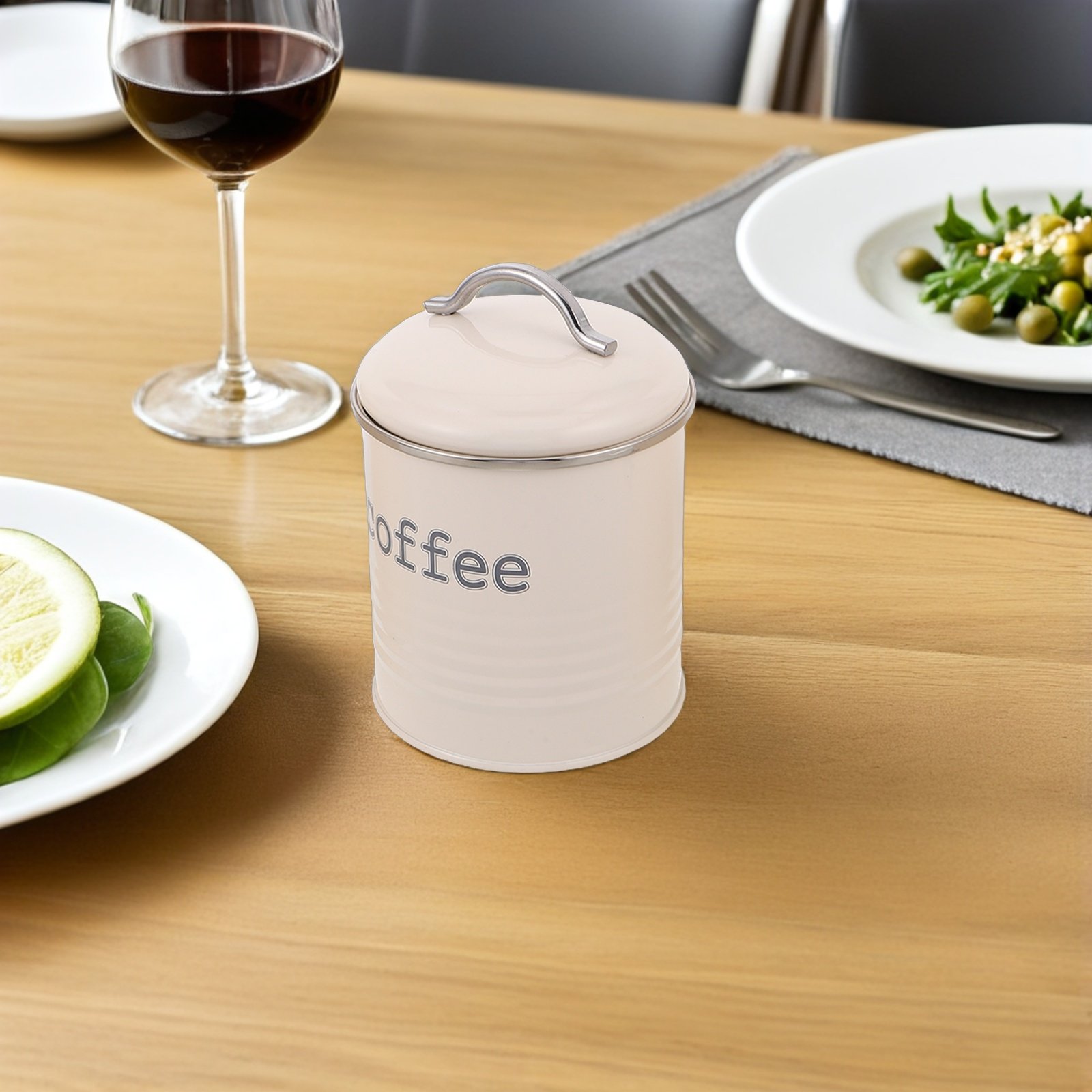 مجموعة من 3 حاويات محكمة الإغل - مراجعة Coffee Tea Canister Set وسعره